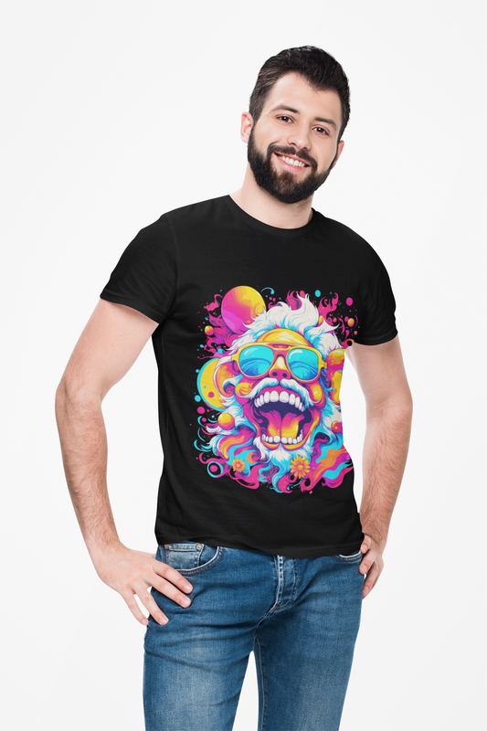 Psychedelic Laughing Man Unisex T-Shirt | Laughing Rebel Frequency