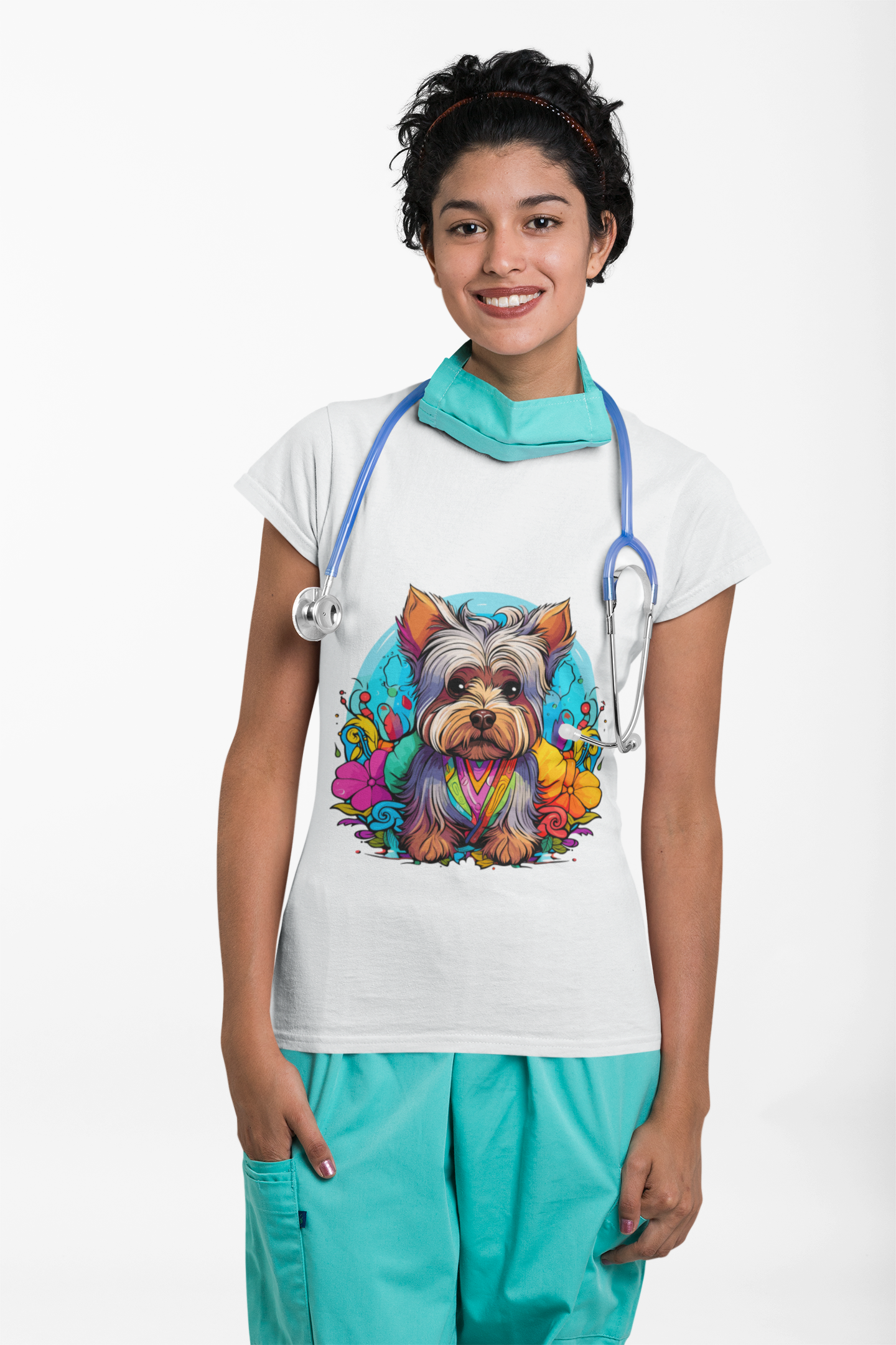 Psychedelic Little Dog Unisex T-Shirt | Little Dog Rebel Frequency