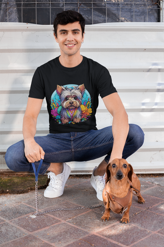 Psychedelic Little Dog Unisex T-Shirt | Little Dog Rebel Frequency