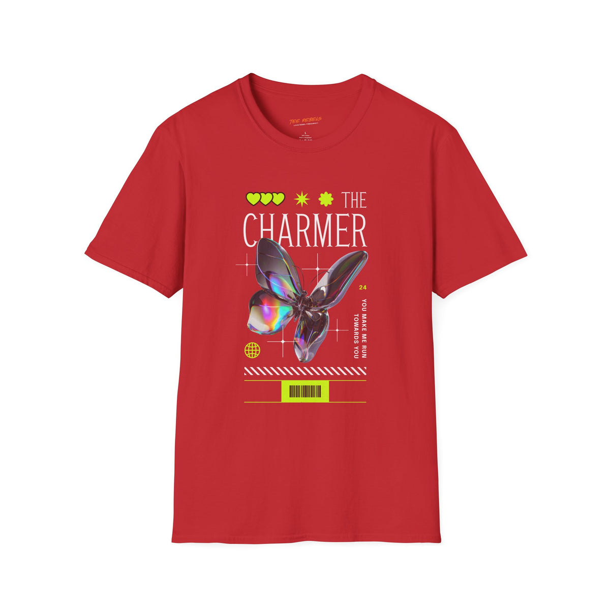 The Charmer Butterfly Spread Love Rose Graphic T-Shirt