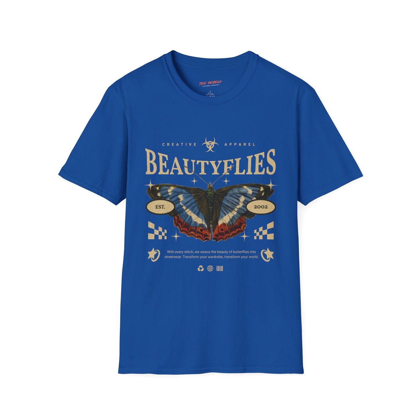 Beautyflies Butterfly Graphic Tee — “Spread Love” Rose Vintage Retro Shirt