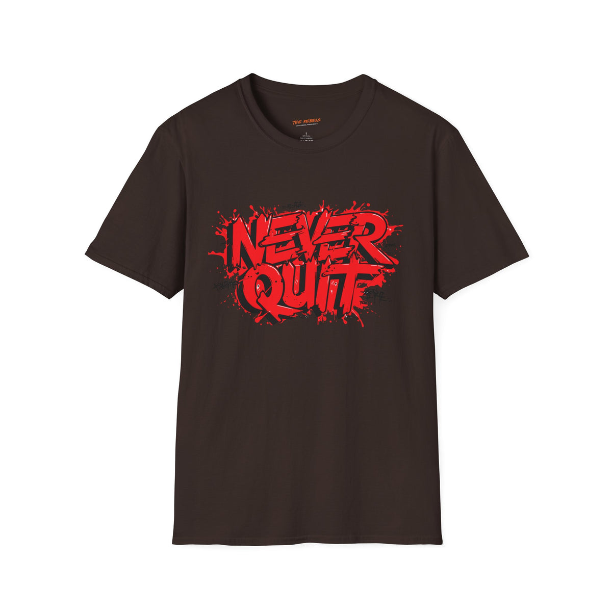 Motivational T-Shirt - Never Quit & Spread Love Graphic T-Shirt