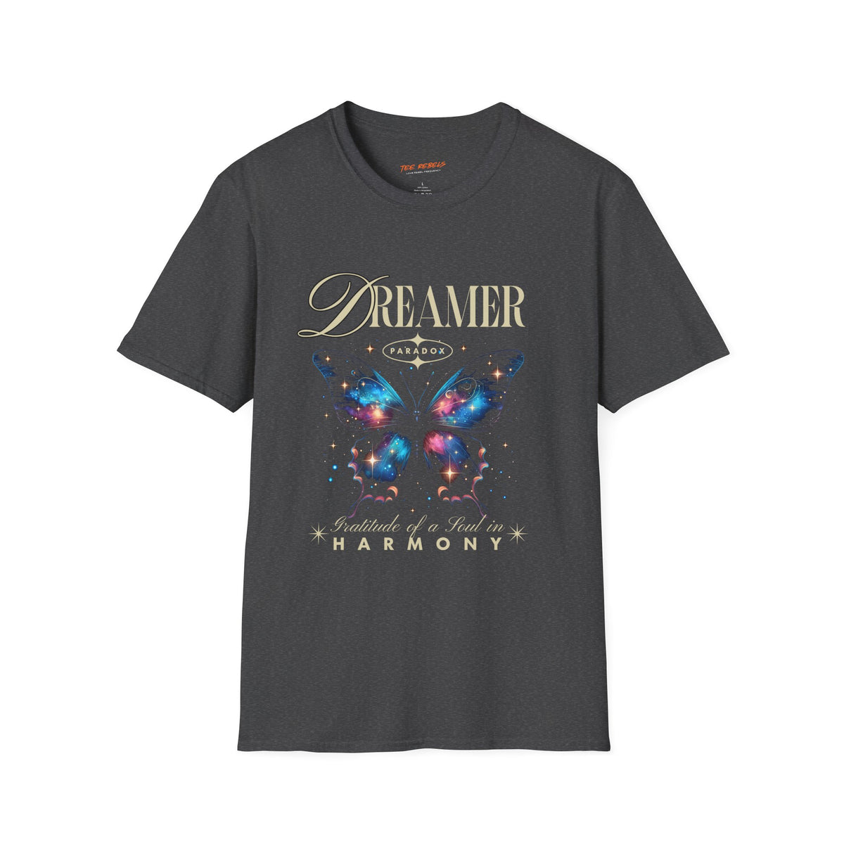 Dreamer Spread Love Butterfly Rose Graphic T-Shirt