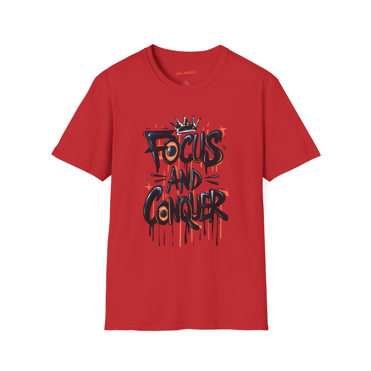 Motivational T-Shirt - Focus and Conquer / Spread Love Graphic T-Shirt