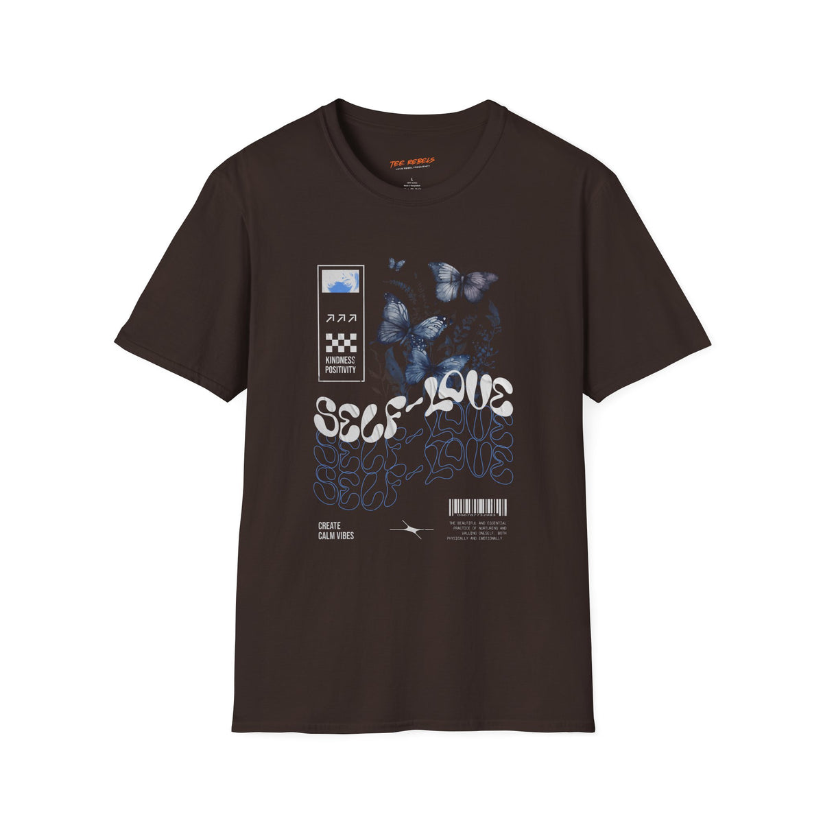 Self-Love Butterfly Spread Love Rose Graphic T-Shirt