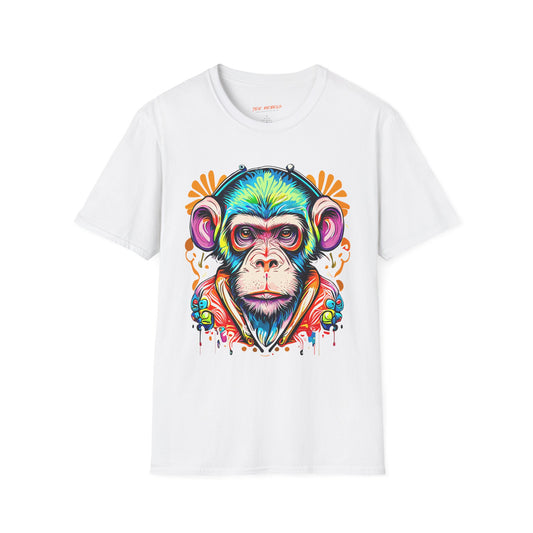 Psychedelic Monkey Chimpanzee Unisex T-Shirt | Chimpanzee Rebel Frequency