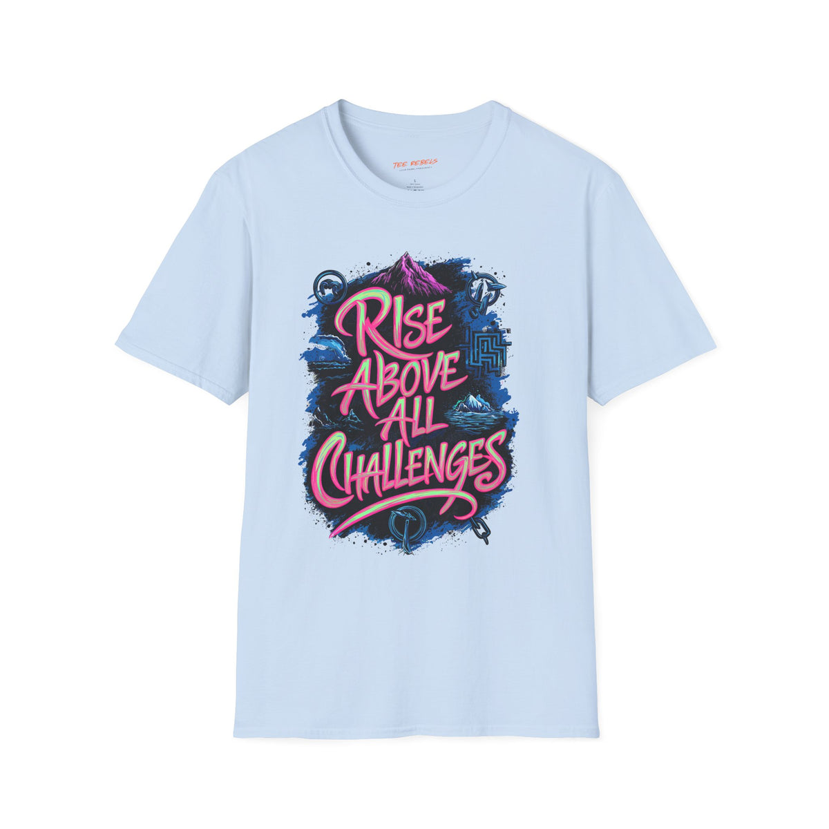 Motivational T-Shirt - Rise Above All Challenges & Spread Love T-Shirt