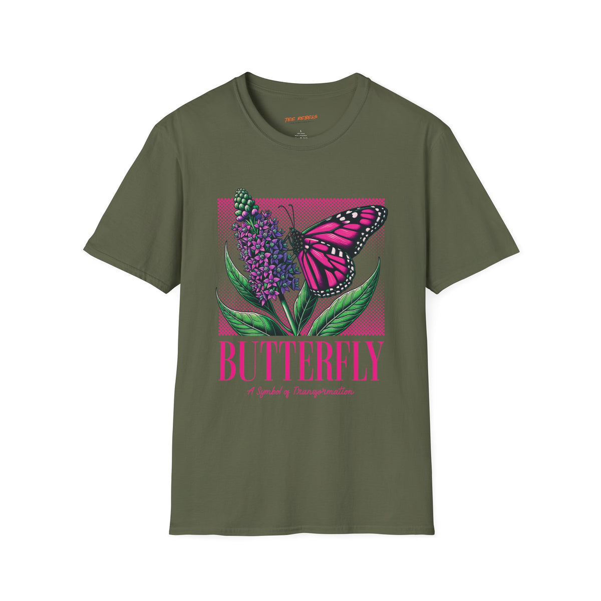 Spread Love Butterfly & Rose Graphic T-Shirt