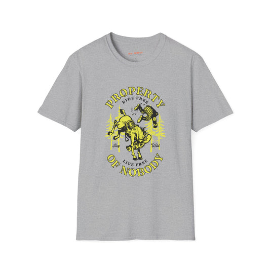 Property of Nobody Unisex Streetwear T-Shirt | Cowboy Graphic T-Shirt | Cowboy Rebel Frequency