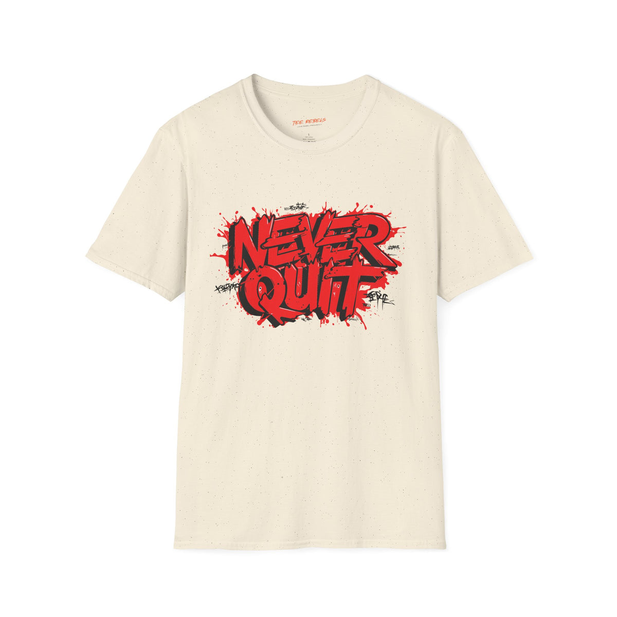 Motivational T-Shirt - Never Quit & Spread Love Graphic T-Shirt