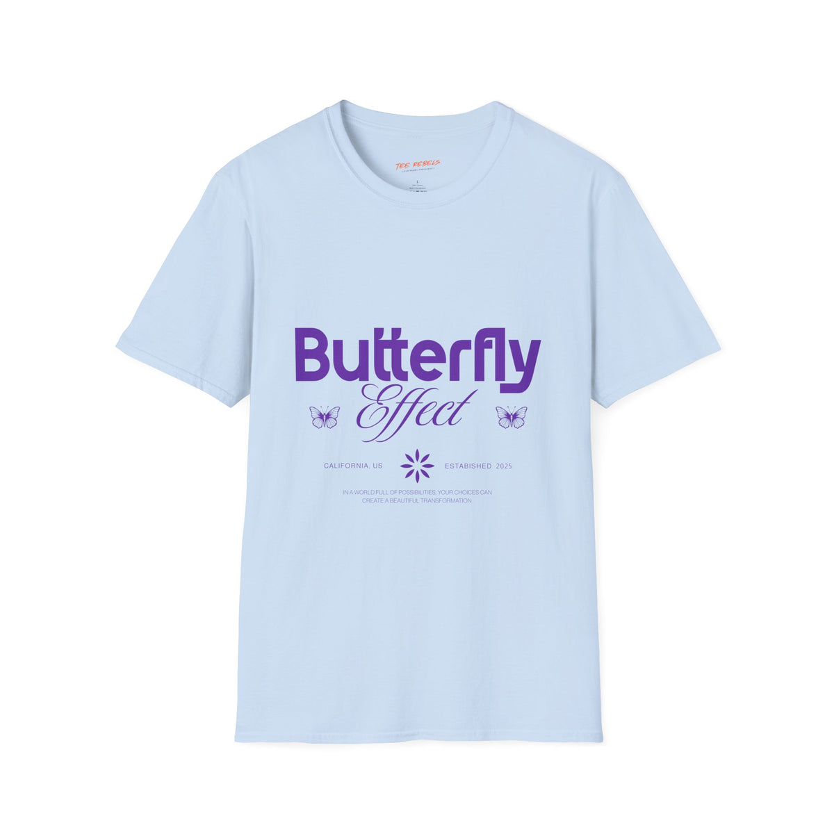 Butterfly Effect Tee — Spread Love Rose Graphic T-Shirt