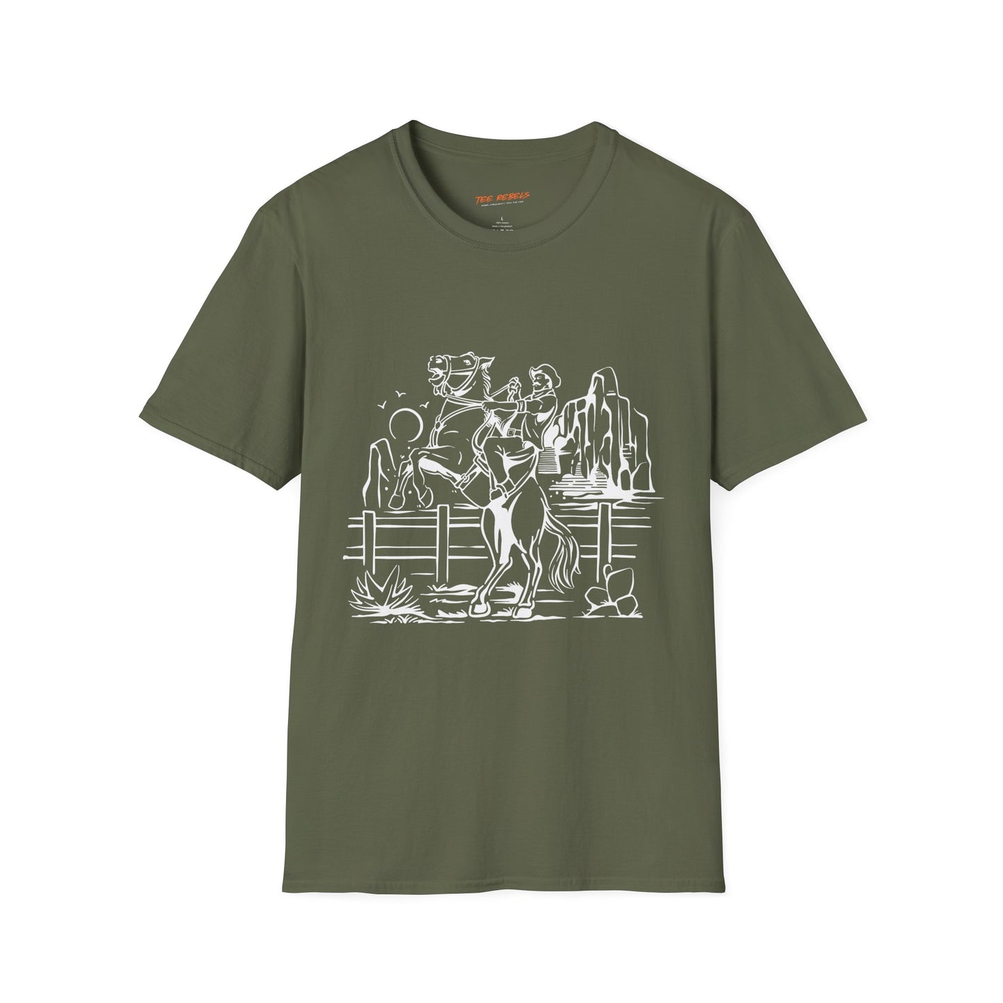 Rodeo Unisex Streetwear Graphic T-Shirt, Spread Love Vibe, Perfect for Summertime Outings, Gift for Friends, Casual Wear, Everyday Style