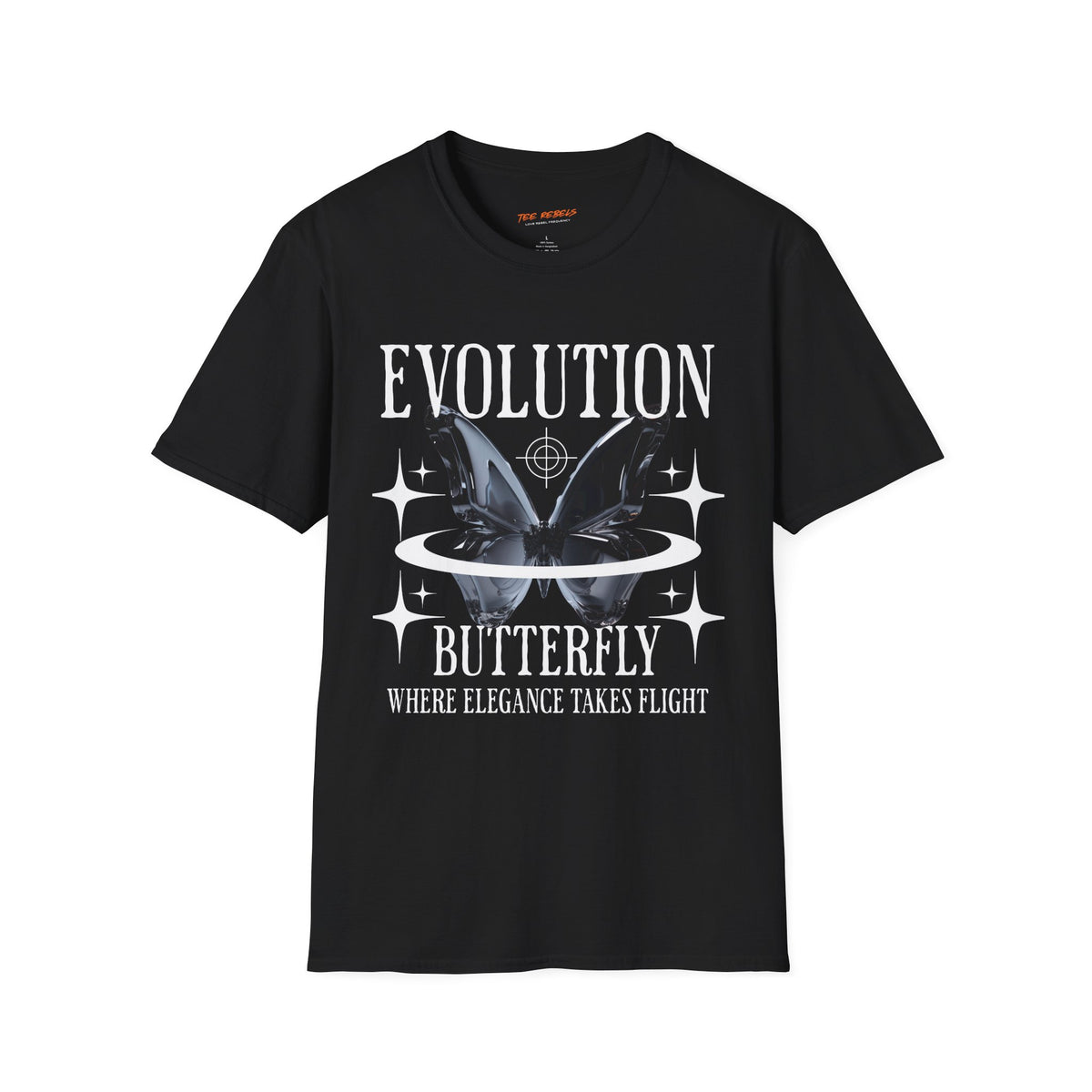 Evolution Butterfly 3 Spread Love Rose Graphic T-Shirt
