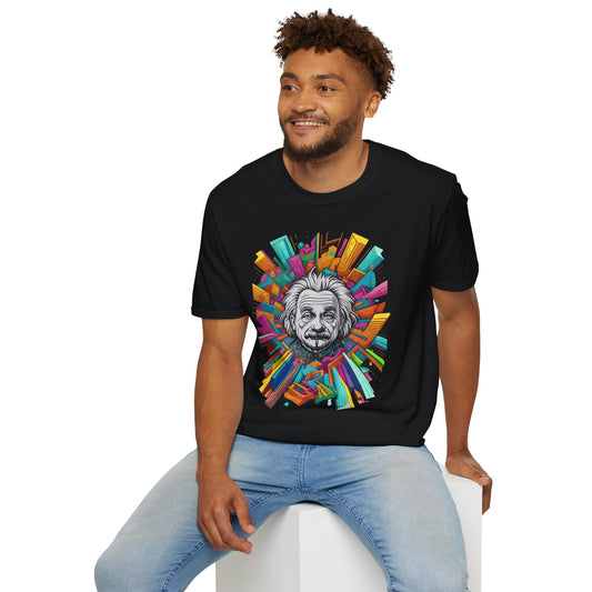 Psychedelic Albert Einstein Unisex T-Shirt | Einstein Rebel Frequency