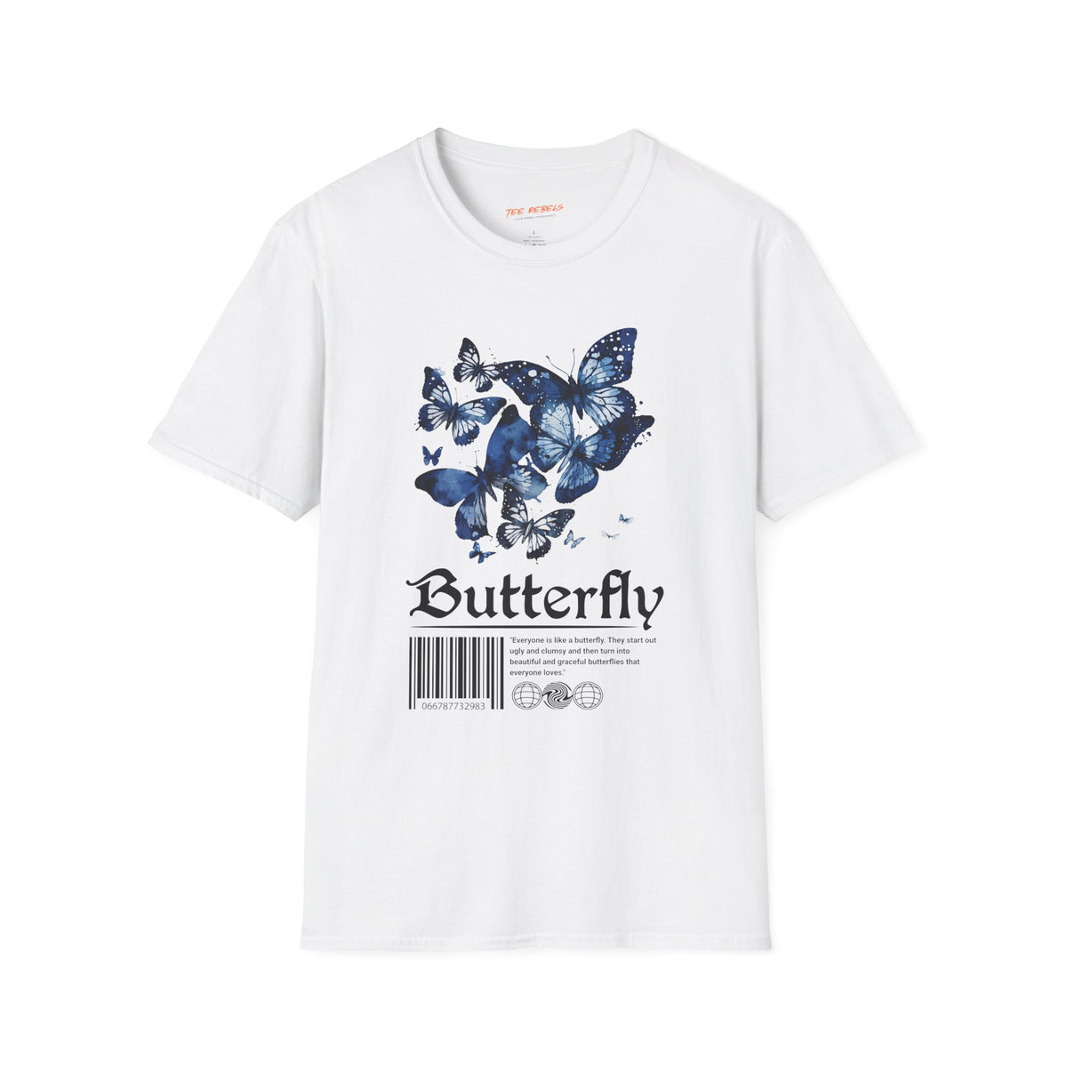 Butterfly Rose "Spread Love" Graphic T-Shirt