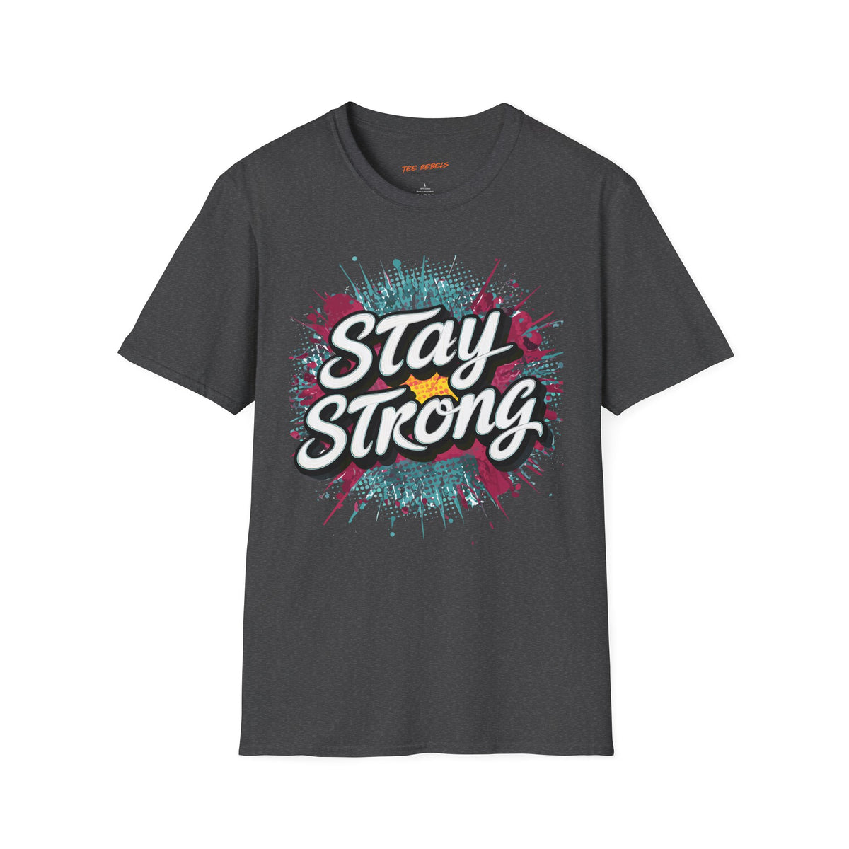Motivational T-Shirt - Stay Strong - Spread Love T-Shirt — Graphic Tee with Roses