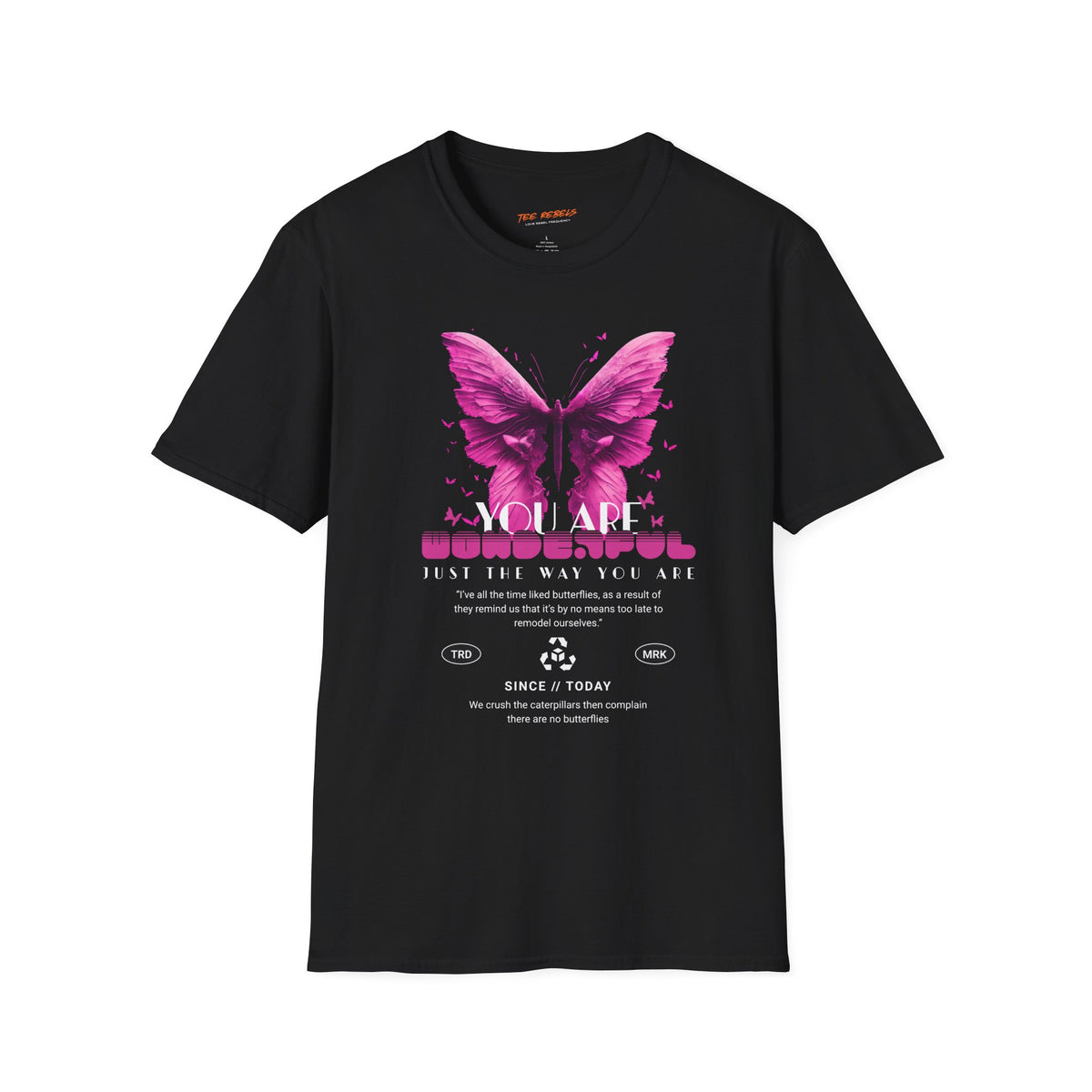 Spread Love Butterfly & Rose Graphic T-Shirt