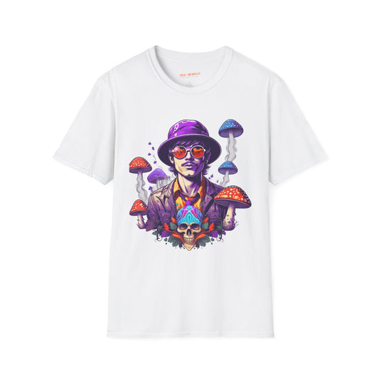Psychedelic RaverMush Unisex Streetwear T-Shirt | Raver Rebel Frequency