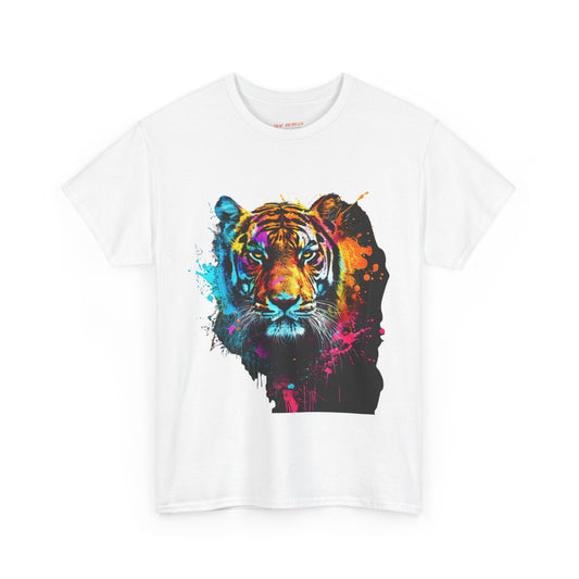 Tiger Graphic Unisex Heavy Cotton Tee - Tiger Rebel Frequency