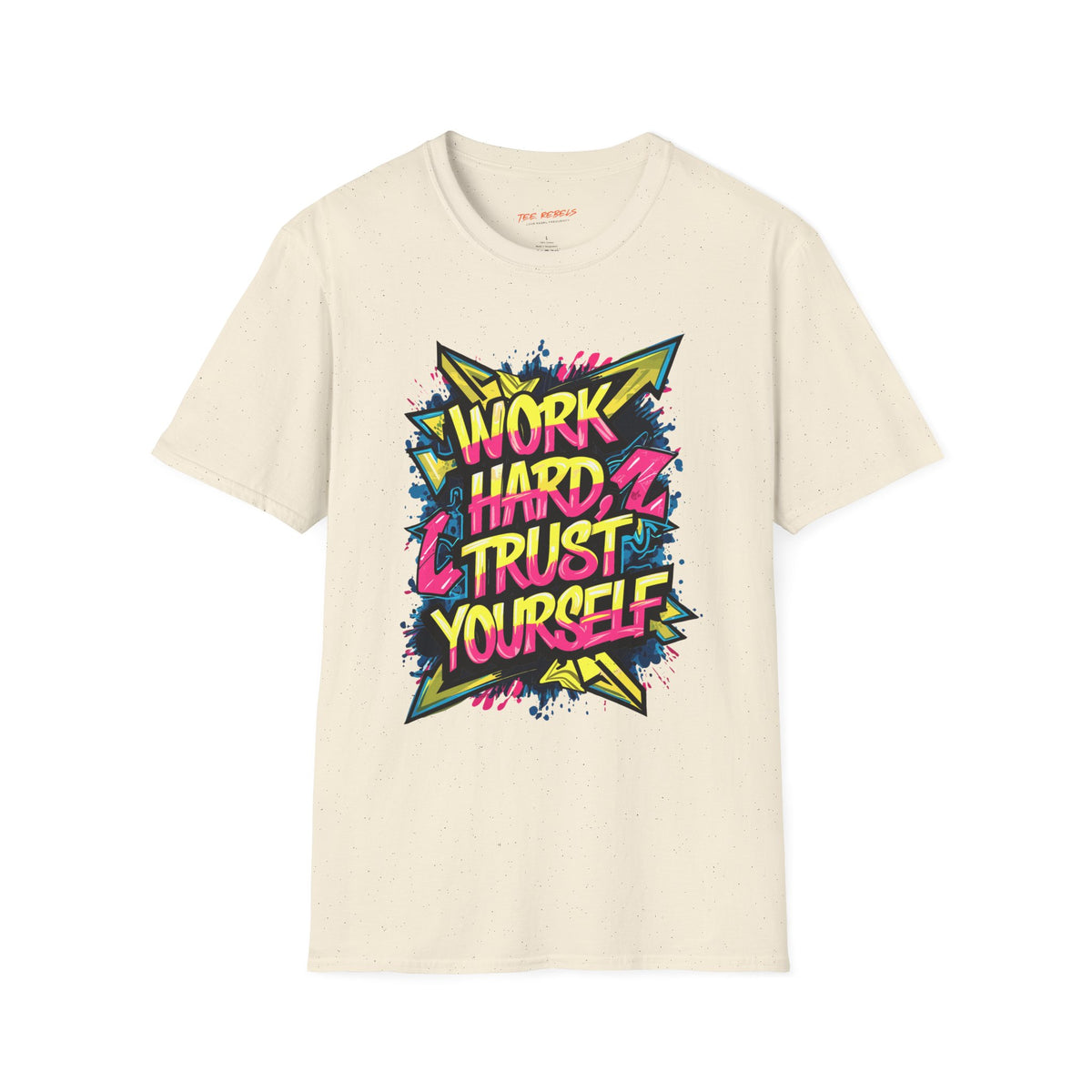 Motivational T-Shirt - Work Hard Trust Yourself & Spread Love Graphic T-Shirt