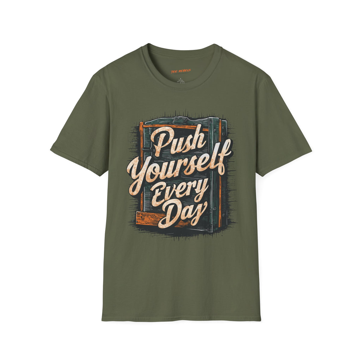Motivational T-Shirt - Spread Love & Push Yourself Every Day Graphic T-Shirt