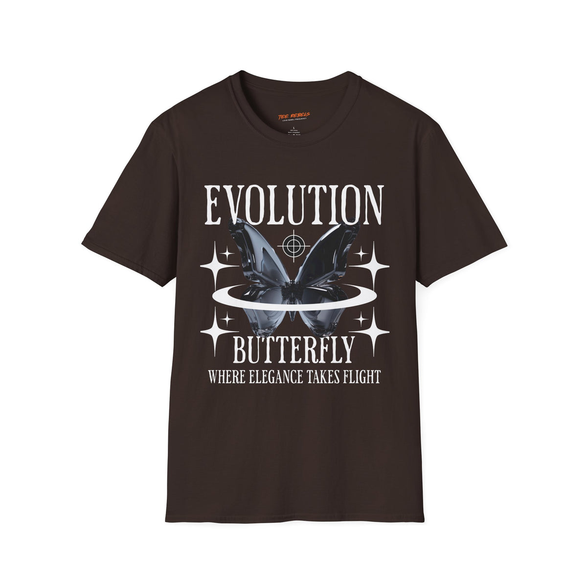 Evolution Butterfly 3 Spread Love Rose Graphic T-Shirt