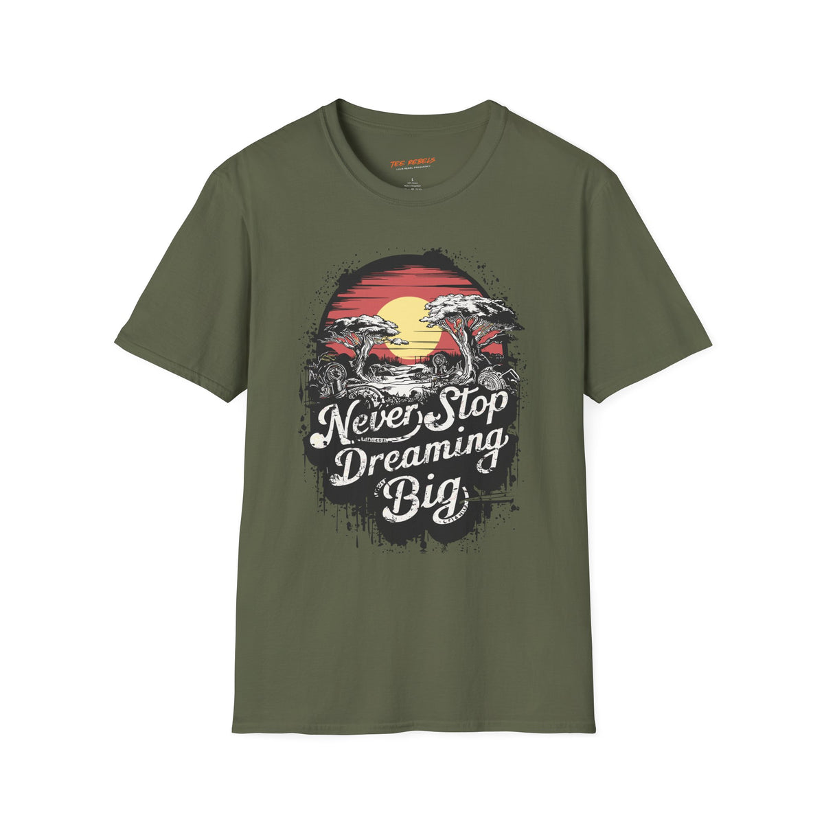 Motivational Graphic T-Shirt – Never Stop Dreaming & Spread Love