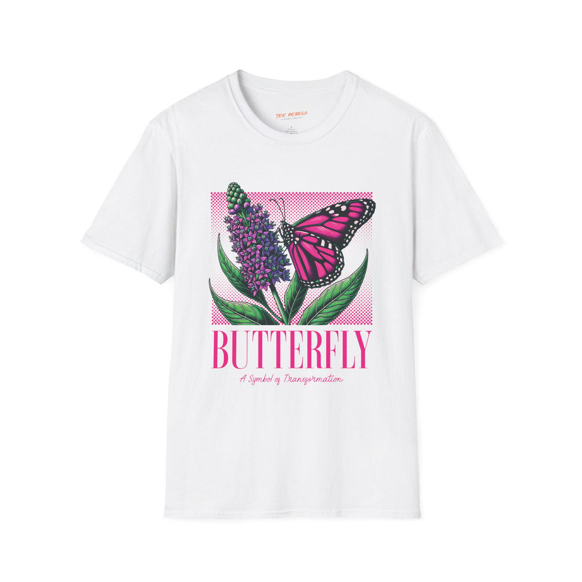 Spread Love Butterfly & Rose Graphic T-Shirt