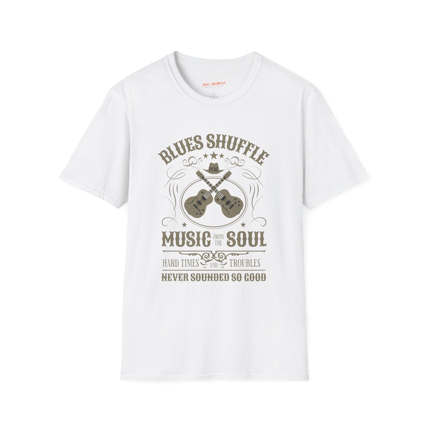 Blues Shuffle Music & Soul Unisex Streetwear T-Shirt | Vintage Style Tee | Blues Rebel Frequency