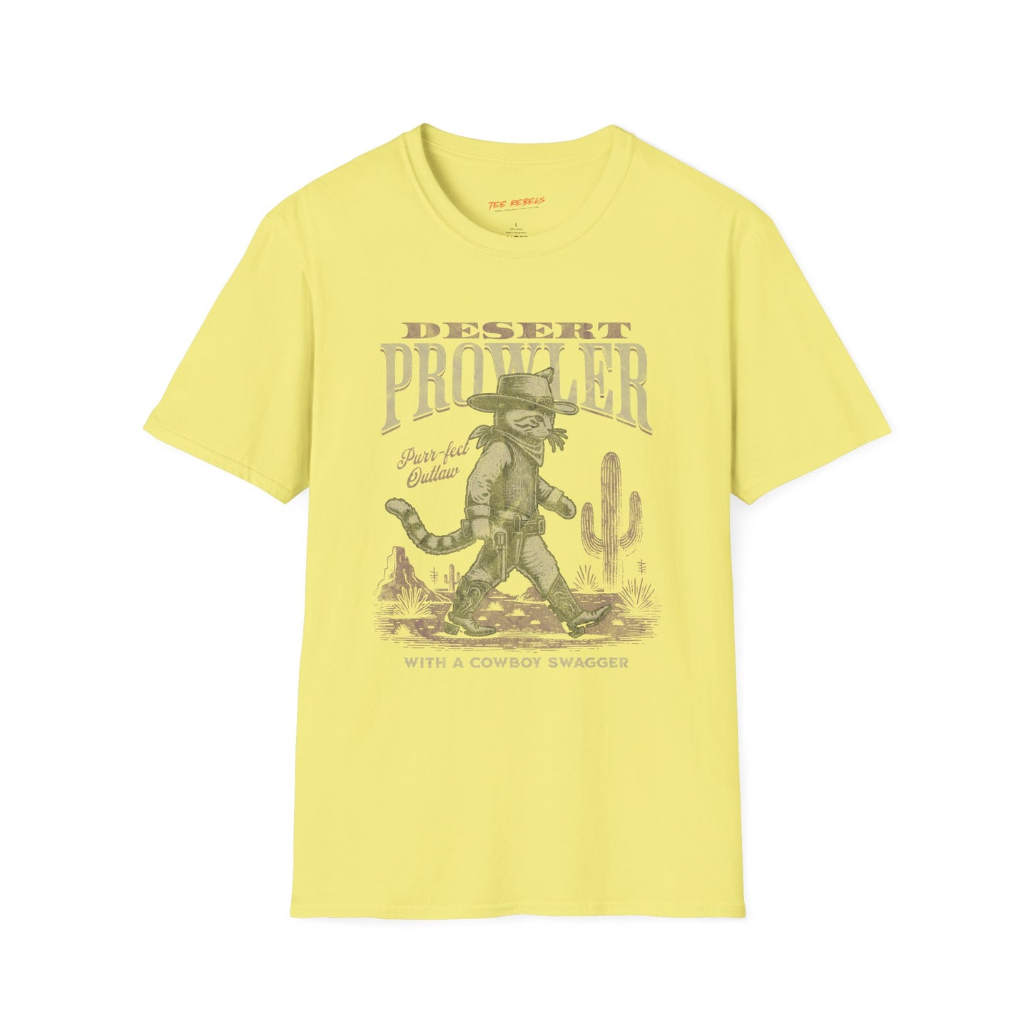 Desert Prowler Unisex Streetwear T-Shirt | American West Graphic T-Shirt | Desert Rebel Frequency