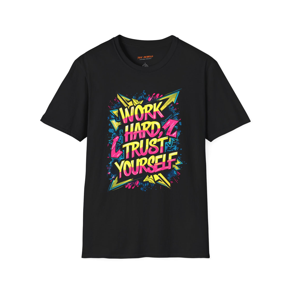 Motivational T-Shirt - Work Hard Trust Yourself & Spread Love Graphic T-Shirt