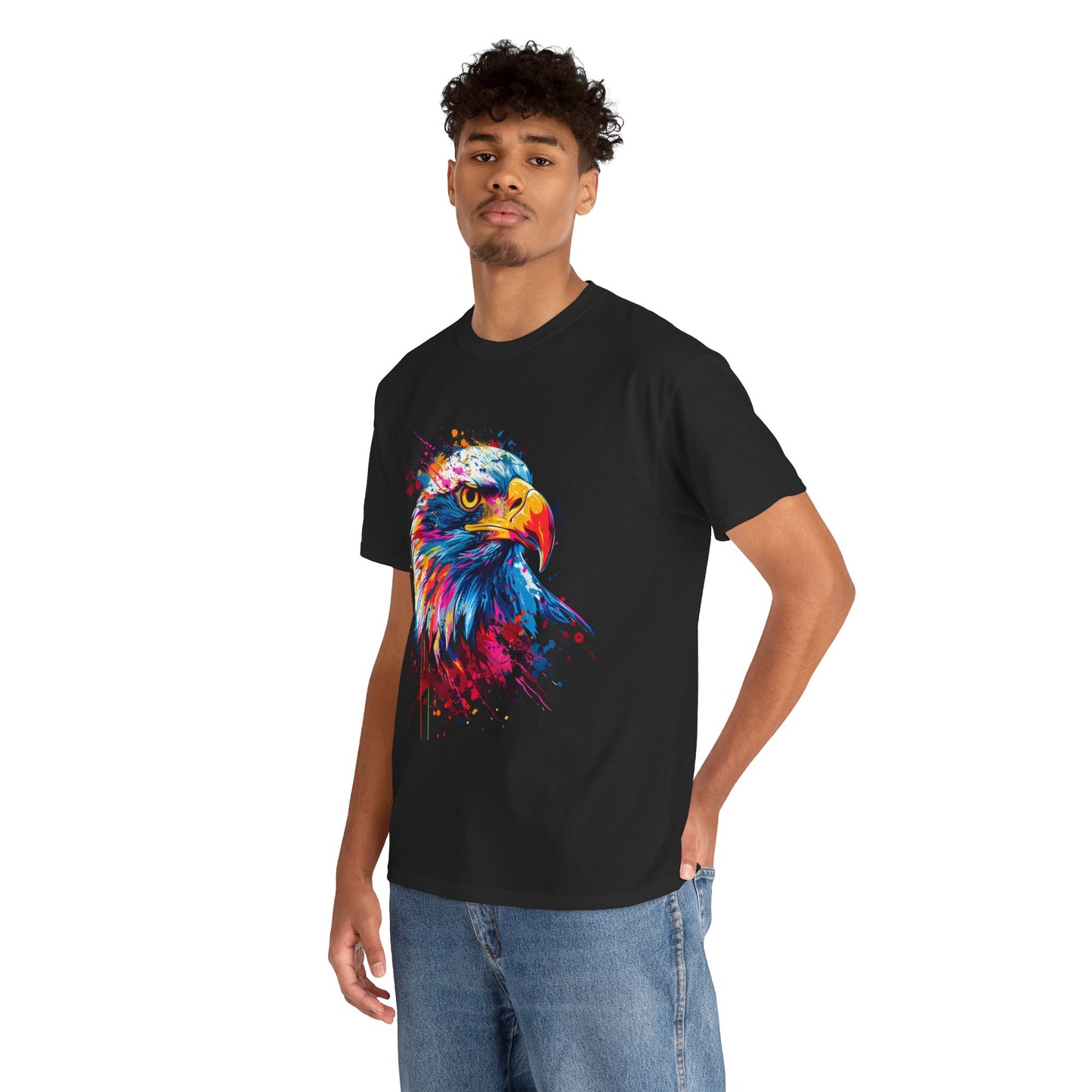 Colorful Eagle Unisex Heavy Cotton Tee | Eagle Rebel Frequency