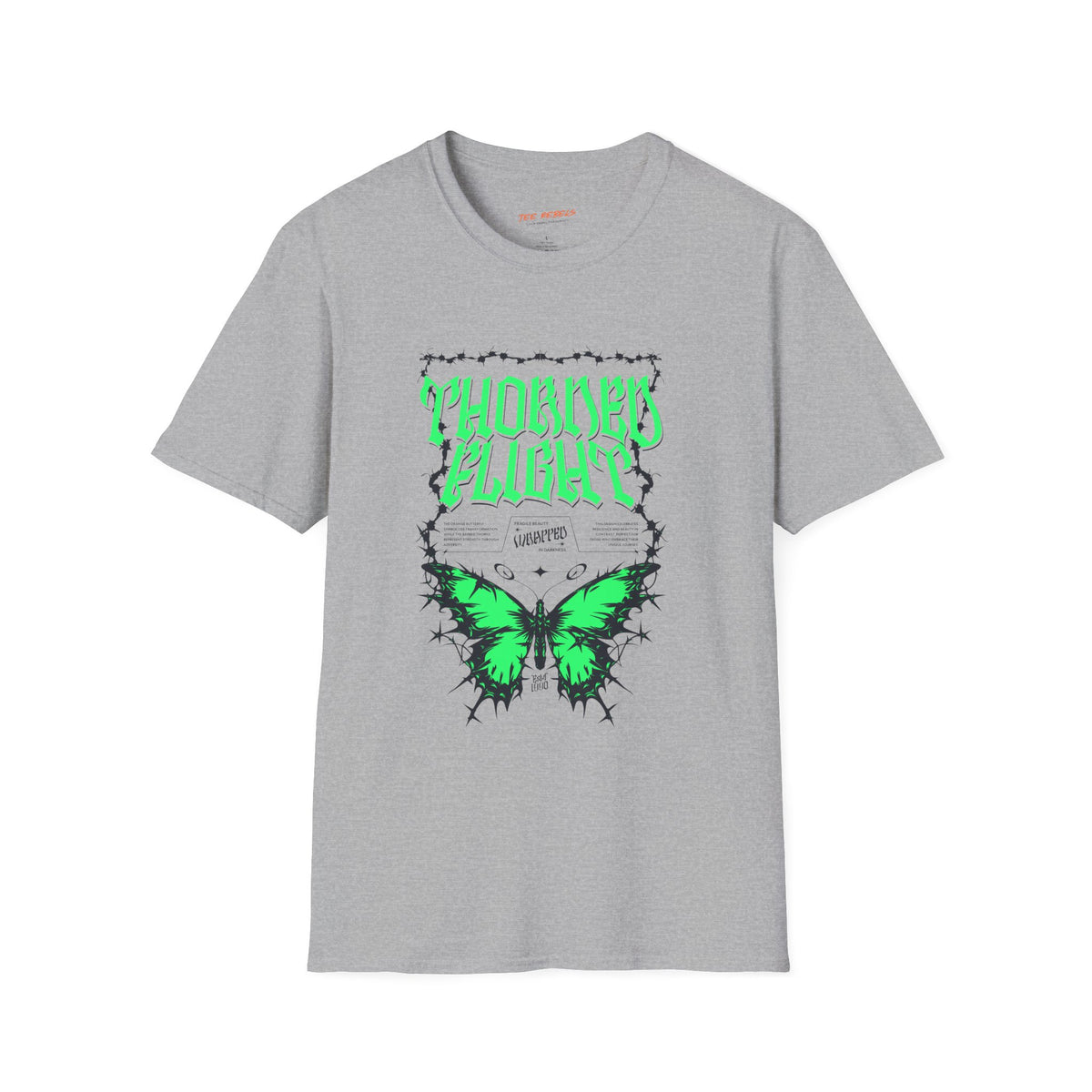 Gothic Butterfly Spread Love Graphic T-Shirt