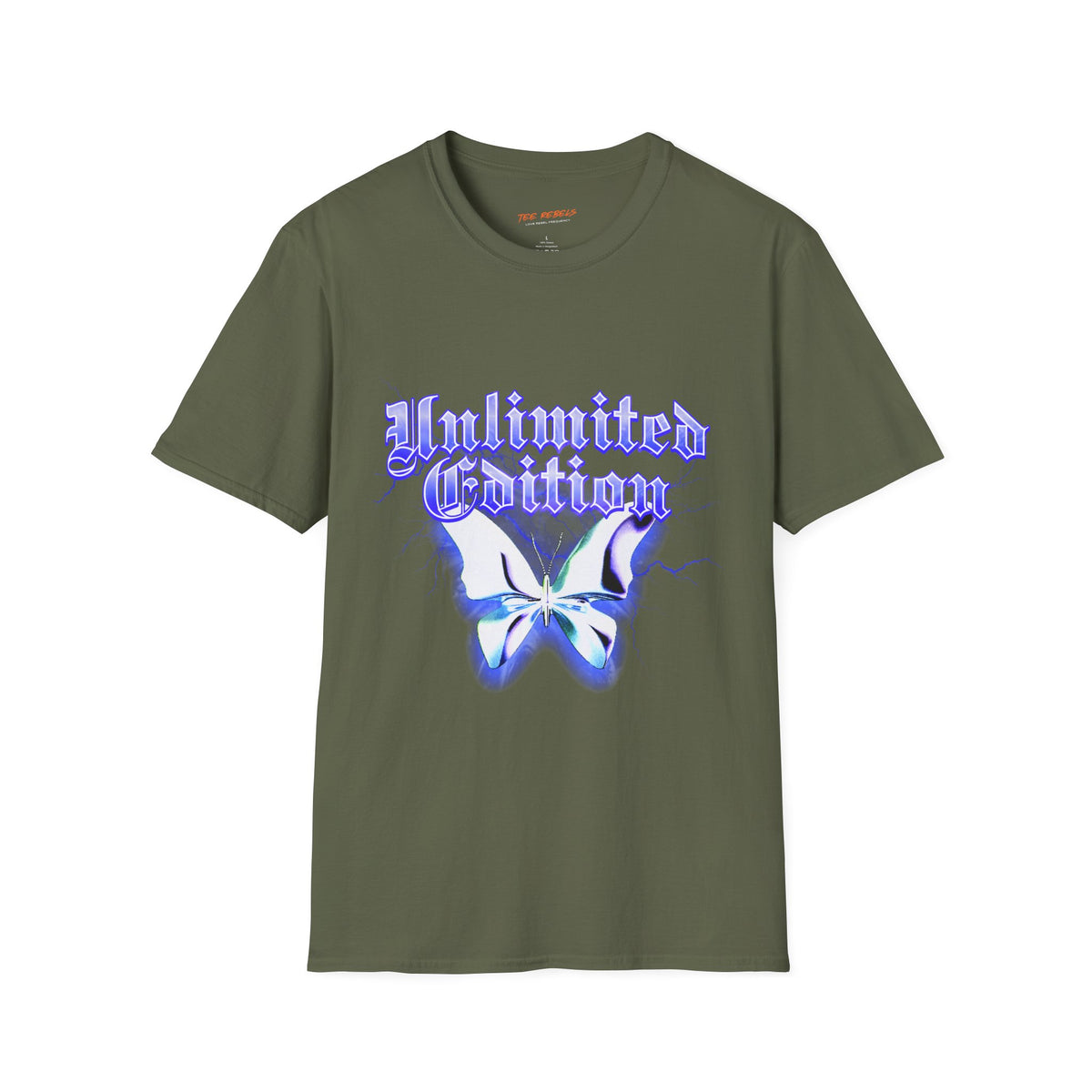 Unlimited Edition Butterfly Spread Love Rose Graphic T-Shirt