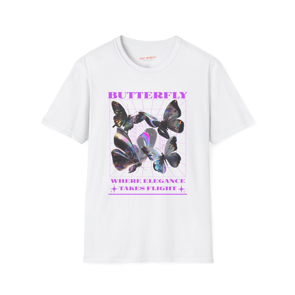 Butterfly Where Elegance Takes Flight  Spread Love Graphic T-Shirt