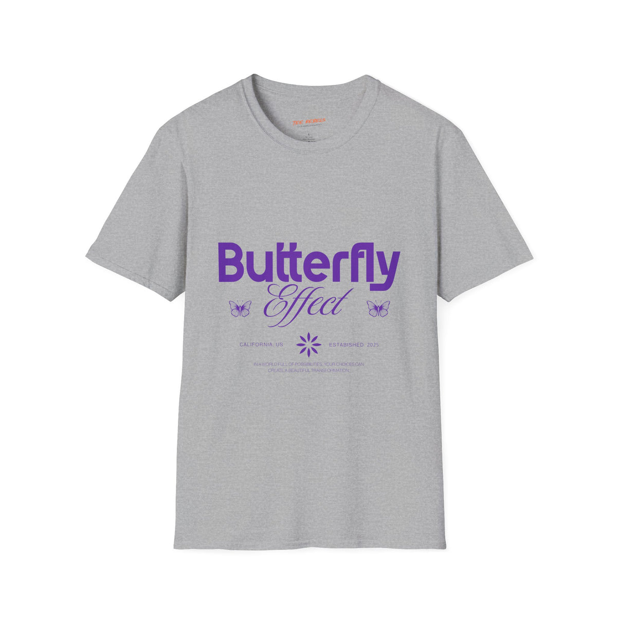 Butterfly Effect Tee — Spread Love Rose Graphic T-Shirt