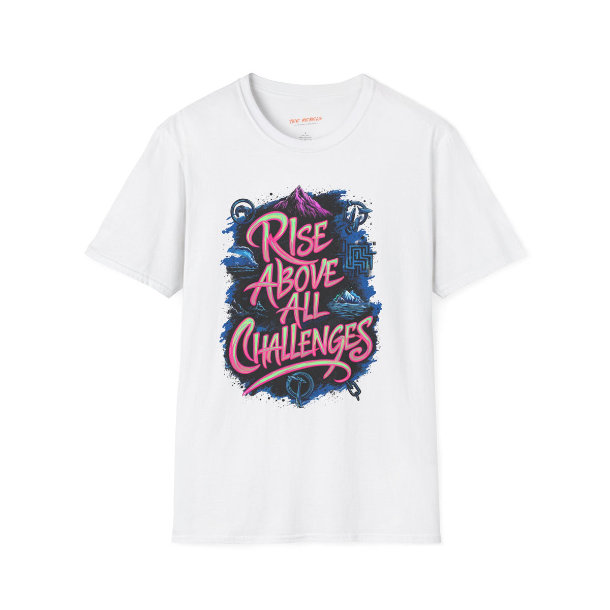 Motivational T-Shirt - Rise Above All Challenges & Spread Love T-Shirt