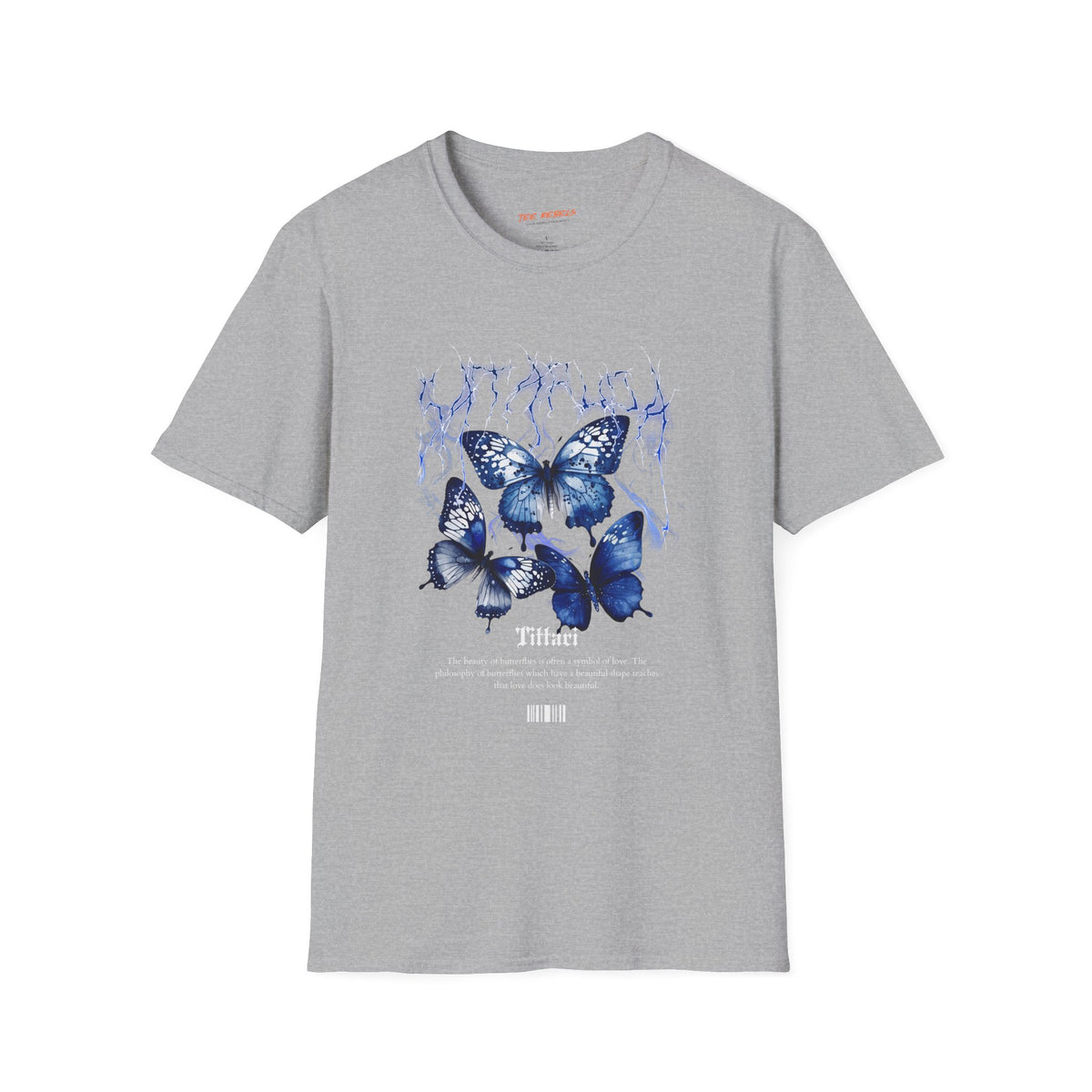 Satarupa Butterfly Spread Love Rose Graphic T-Shirt