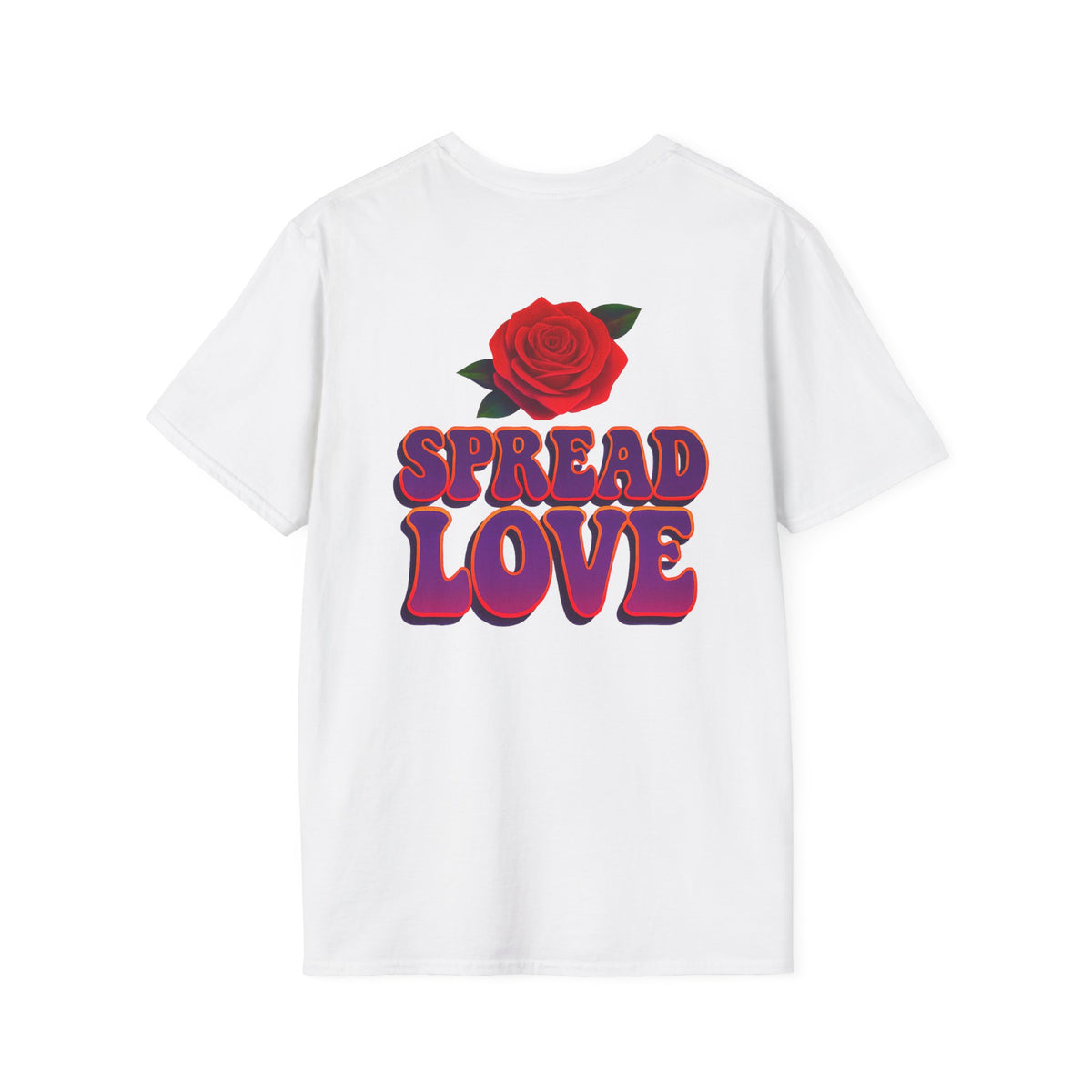 Butterfly Graphic Tee — "Spread Love" Rose Retro T-Shirt