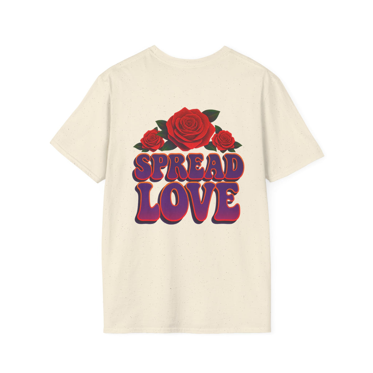 Spread Love & Radiate Positivity Butterfly Rose Graphic T-Shirt