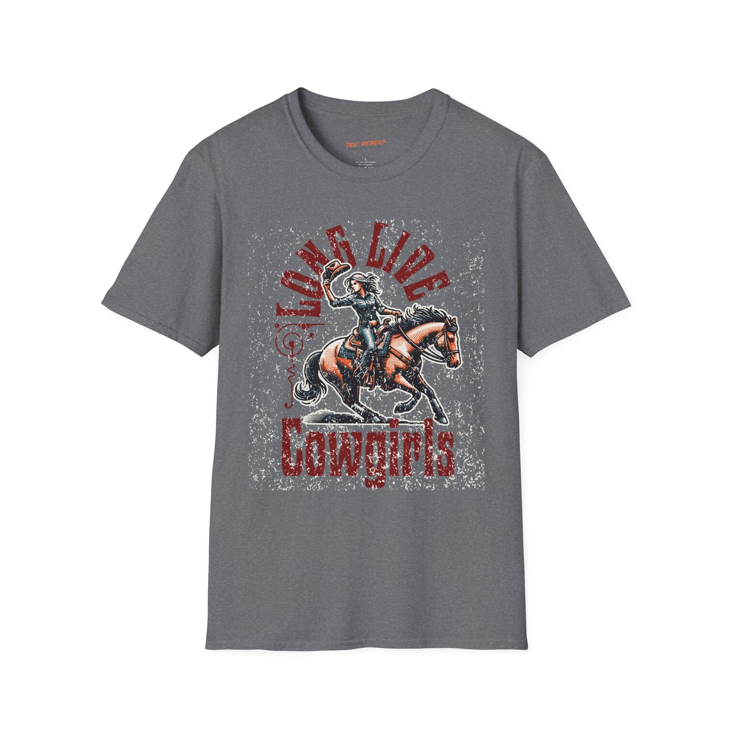Long Live Cowgirls Unisex Streetwear T-Shirt | American Cowgirl Graphic T-Shirt |  Cowgirl Rebel Frequency