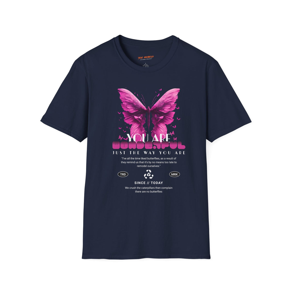 Spread Love Butterfly & Rose Graphic T-Shirt