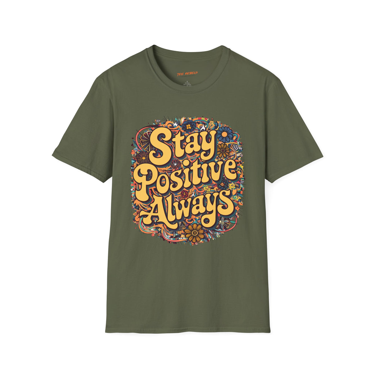 Motivational T-Shirt - Positive Vibes “Stay Positive Always” and “Spread Love” Graphic T-Shirt