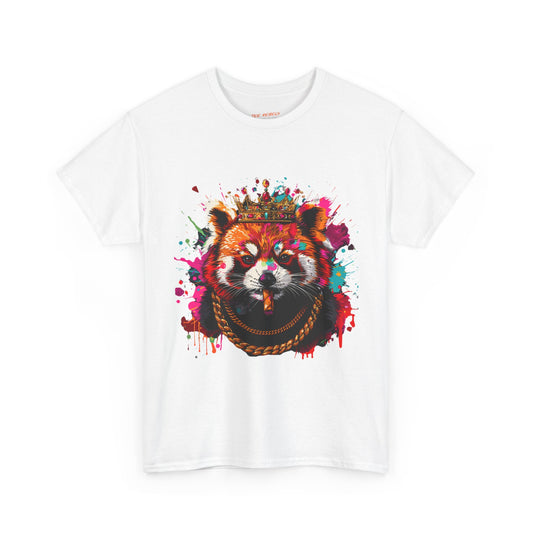 King Red Panda Unisex Heavy Cotton Tee | Red Panda Rebel Frequency