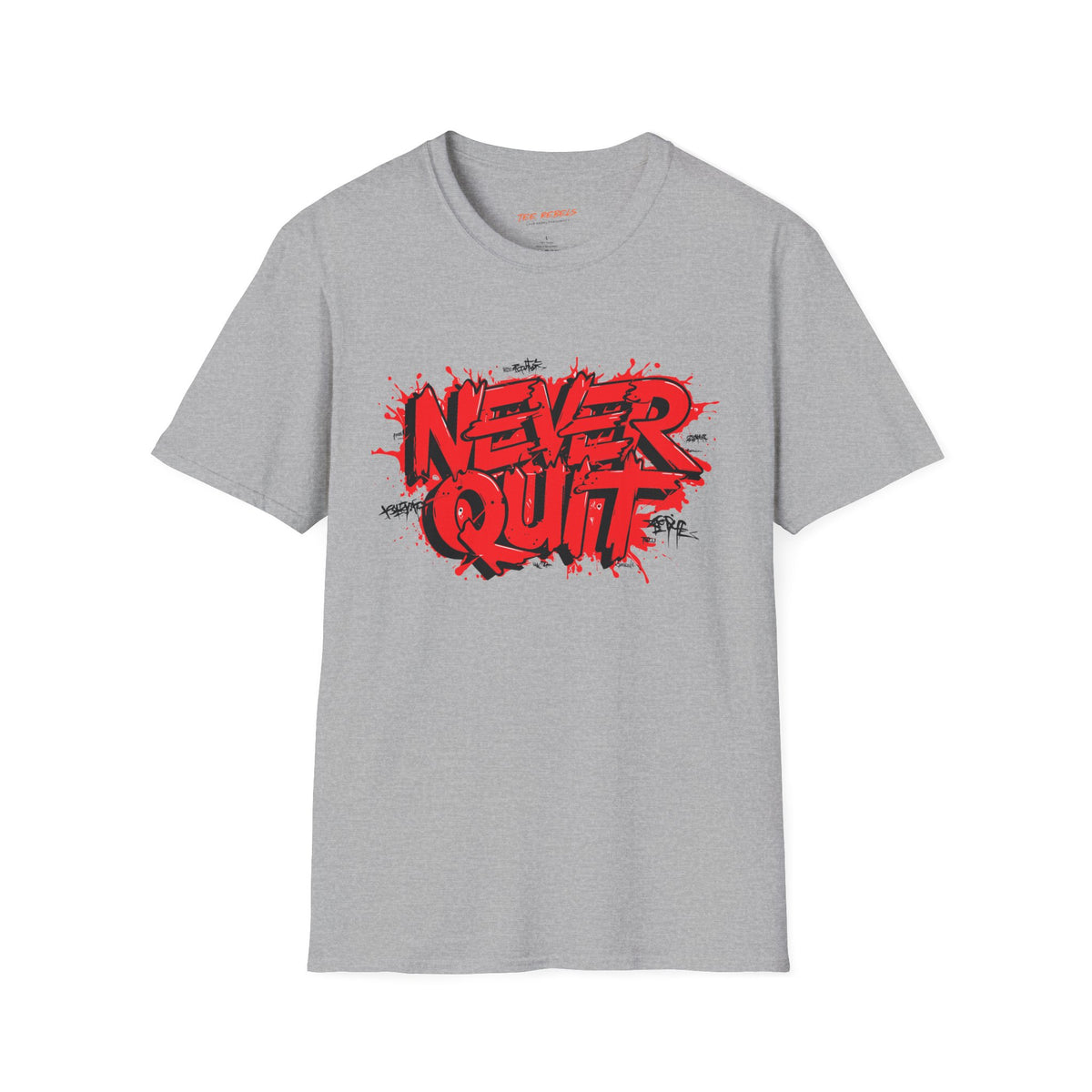 Motivational T-Shirt - Never Quit & Spread Love Graphic T-Shirt