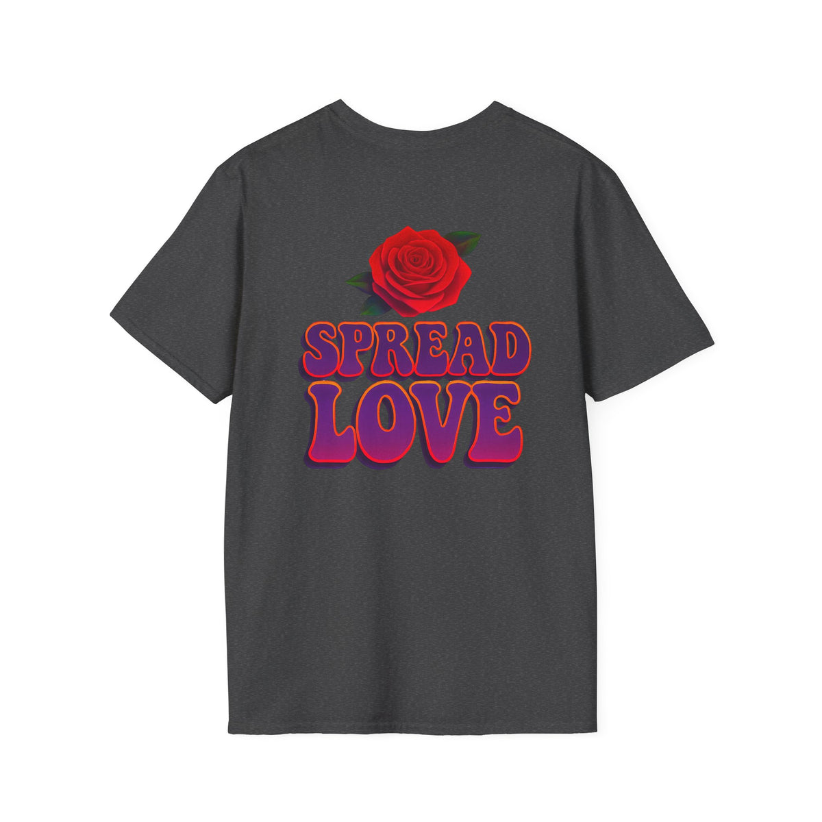 Butterfly Graphic Tee — 'Butterfly' Front & 'Spread Love' Rose Back T-Shirt