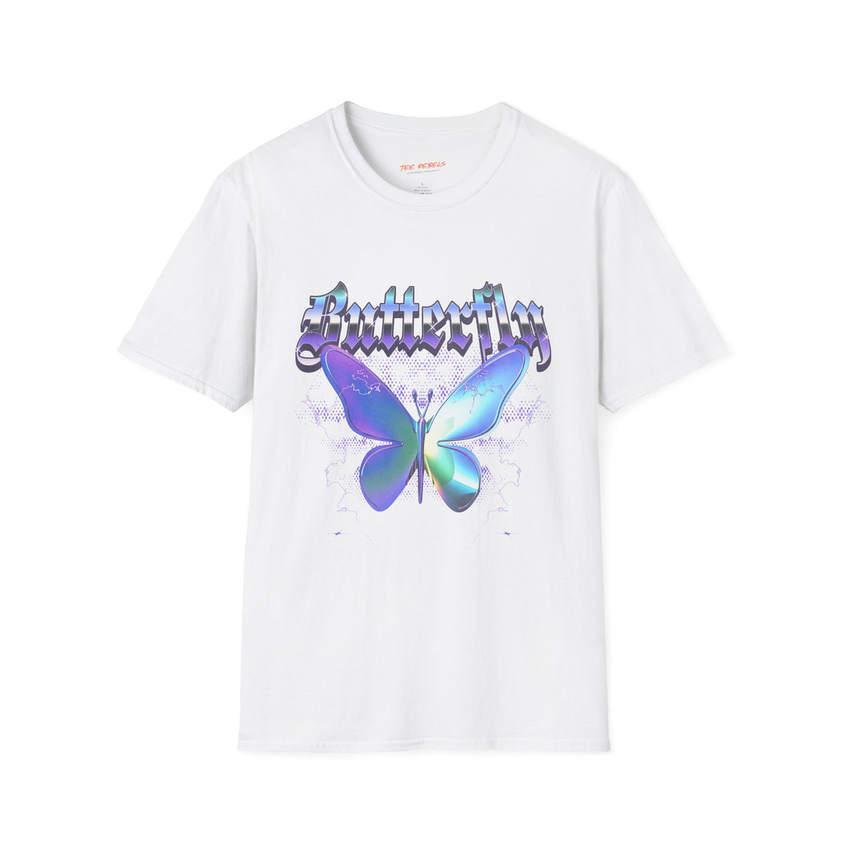 Butterfly Graphic Tee — "Spread Love" Rose Retro T-Shirt