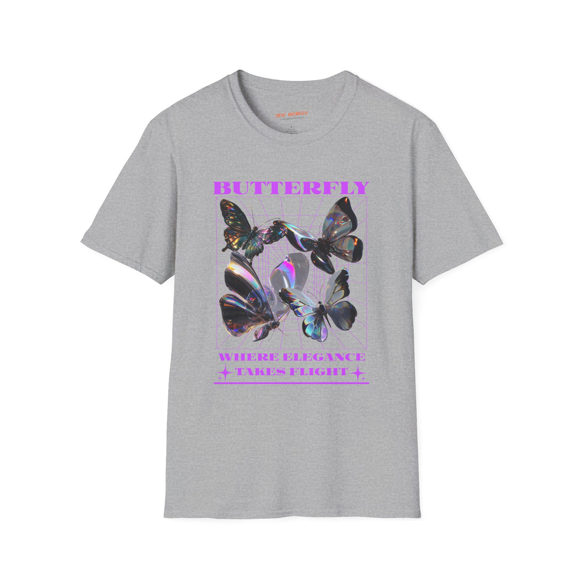 Butterfly Where Elegance Takes Flight  Spread Love Graphic T-Shirt