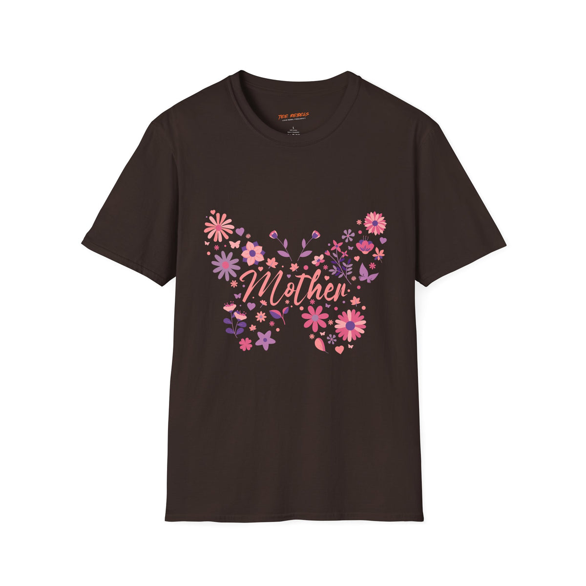 Mother Butterfly Graphic Spread Love Floral T-Shirt