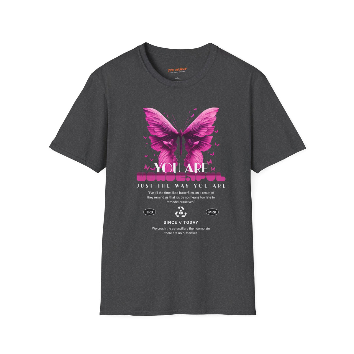 Spread Love Butterfly & Rose Graphic T-Shirt